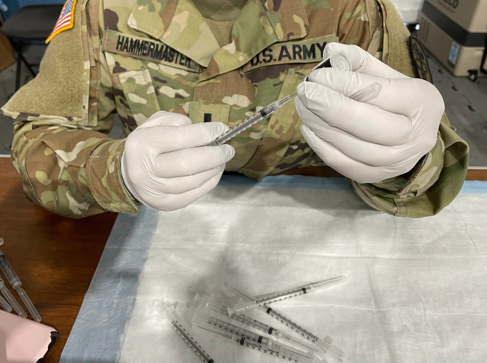 U.S. Army nurse supports Orlando Community Vaccination Center