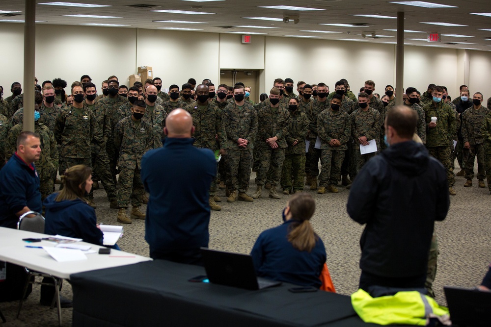 U.S. Marines and Sailors provide COVID-19 support to FEMA in Baton Rouge Louisiana