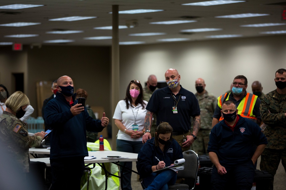 U.S. Marines and Sailors provide COVID-19 support to FEMA in Baton Rouge Louisiana
