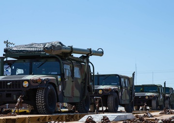 U.S. Marines conduct rail operations during exercise Dynamic Cape 21.1