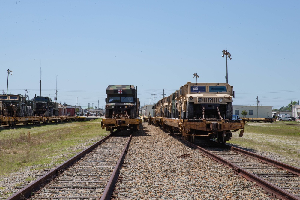 U.S. Marines conduct rail operations during exercise Dynamic Cape 21.1