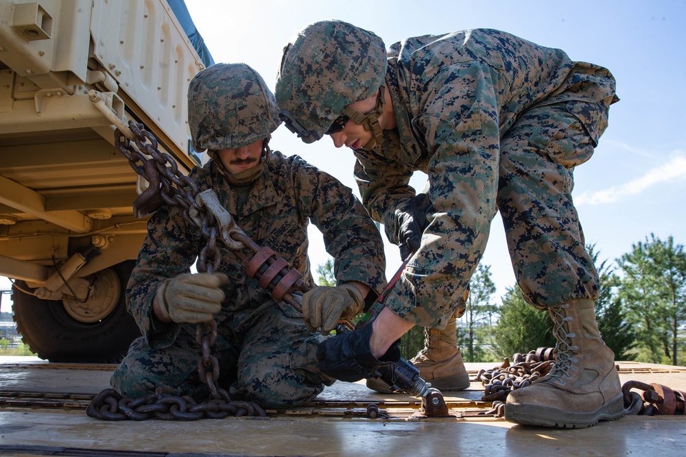U.S. Marines conduct rail operations during exercise Dynamic Cape 21.1