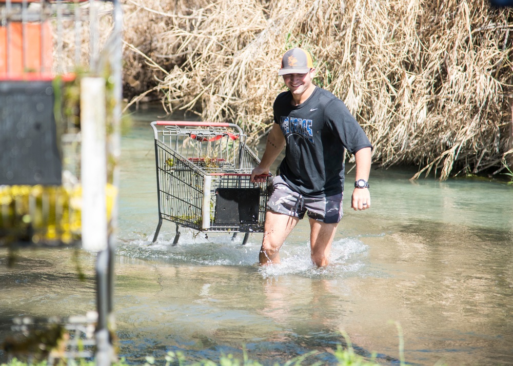 Cleaning out the creek