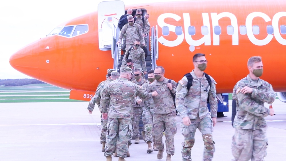 Iowa National Guard Unit Returns Home