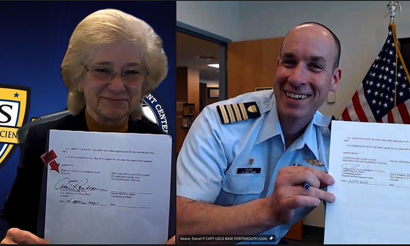 NPS, U.S. Coast Guard R&amp;D Center to Jointly Research Maritime Solutions