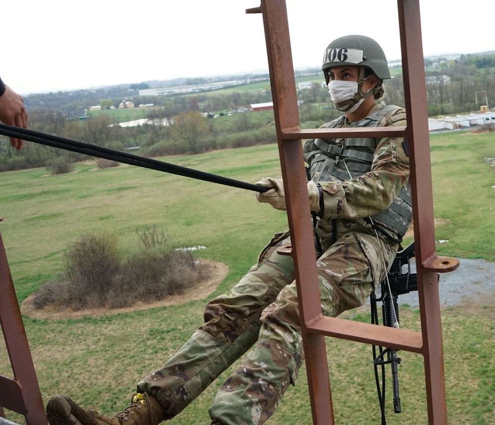 Air Assault class hits the rappel tower