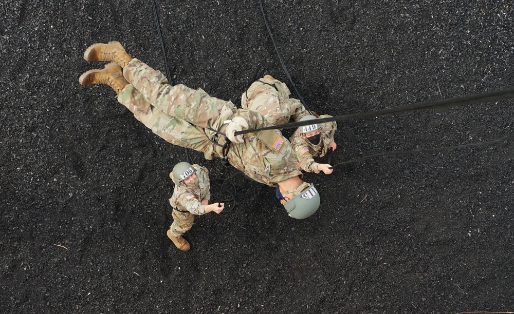 Air Assault class hits the rappel tower