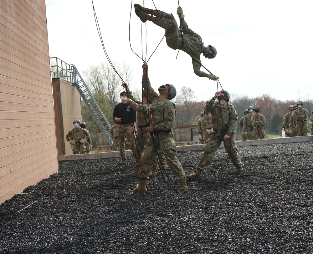 Air Assault class hits the rappel tower