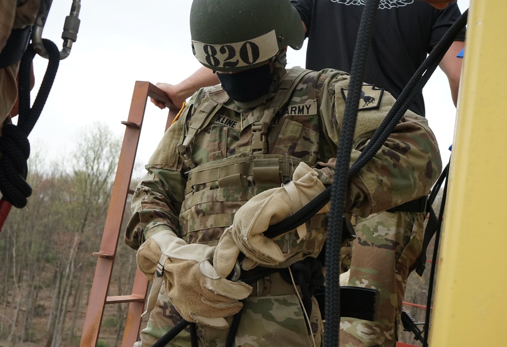 Air Assault class hits the rappel tower