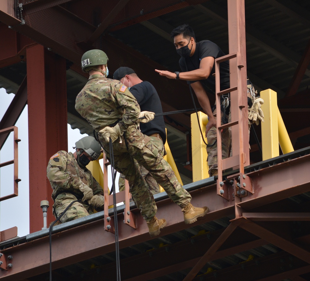 Air Assault class hits the rappel tower