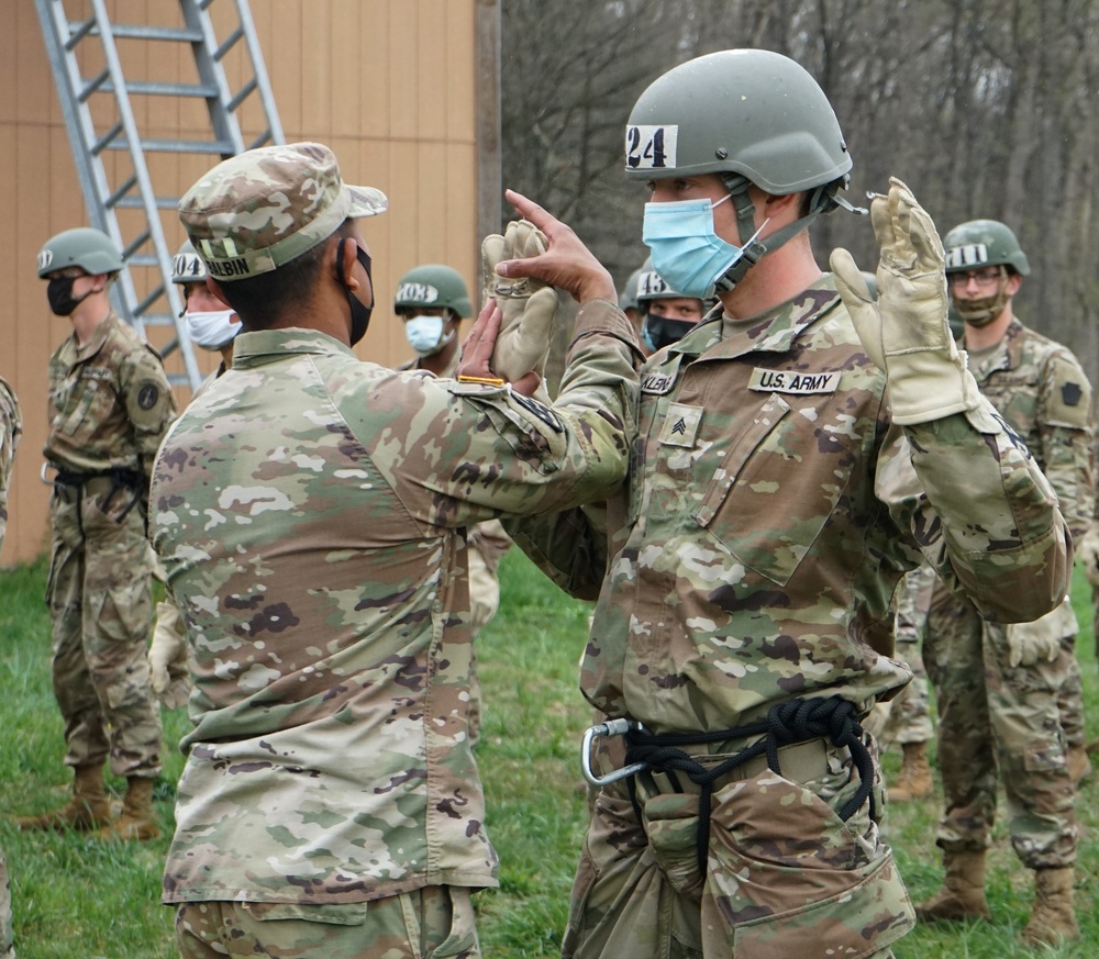 Air Assault class hits the rappel tower