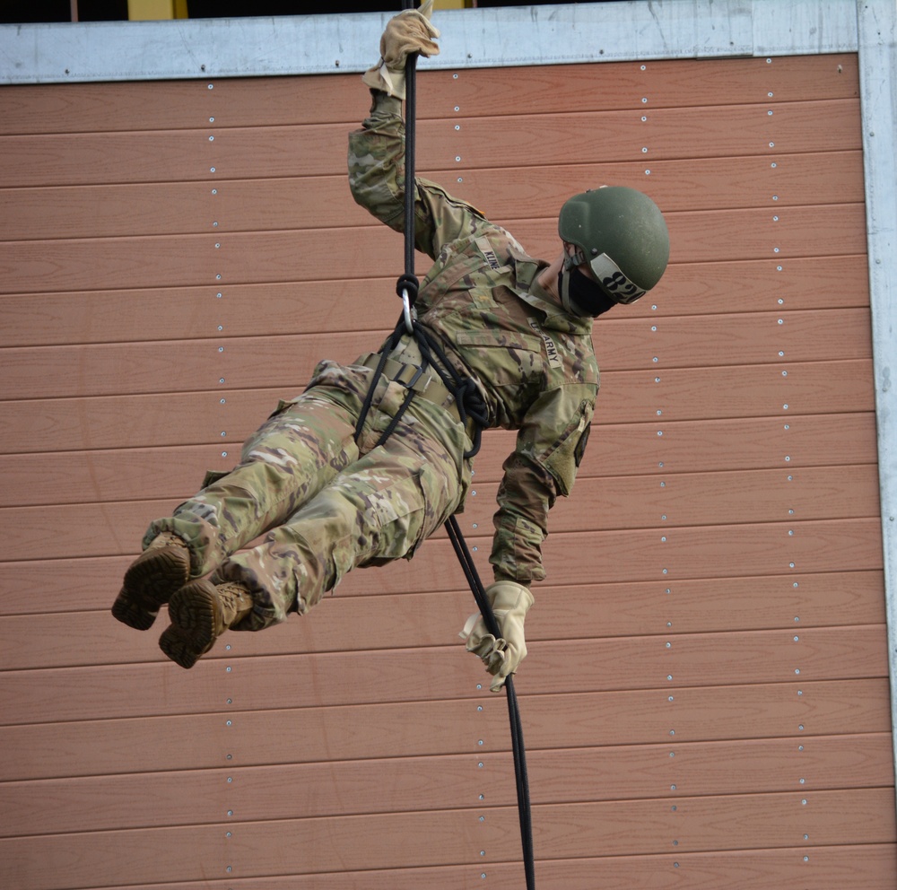 Air Assault class hits the rappel tower