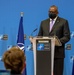 Secretary of Defense Lloyd J. Austin III participates in Joint Press Conference NATO HQ