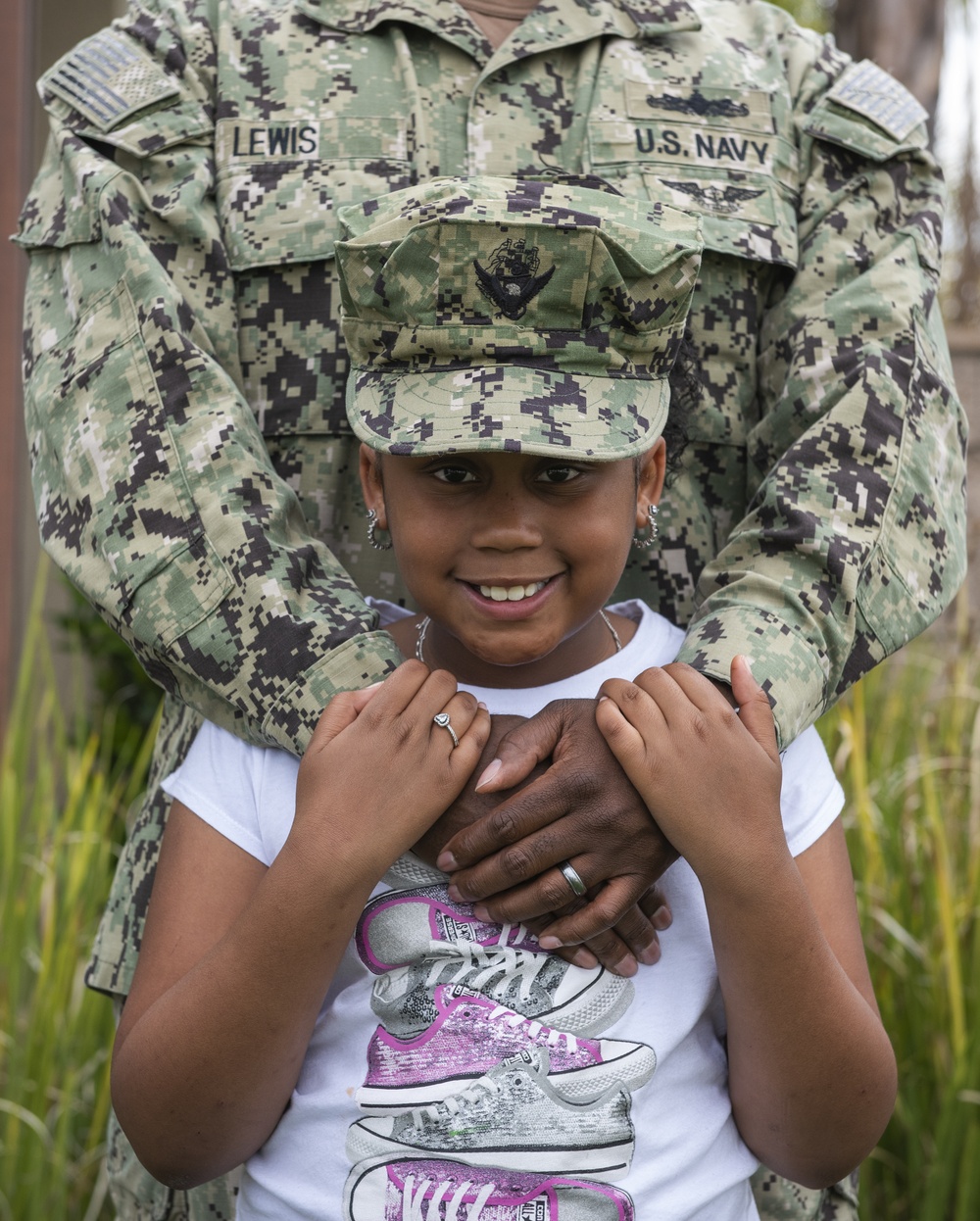 Child Poses for Month of the Military Child Photo