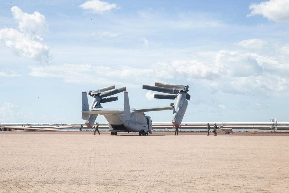 MRF-D Aircraft Arrival