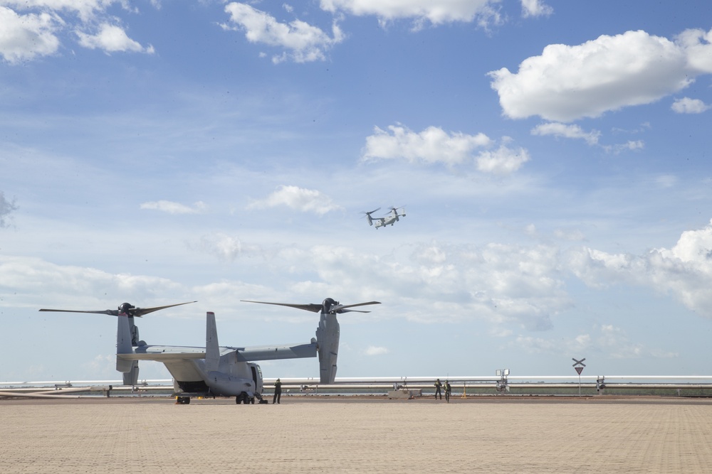 MRF-D Aircraft Arrival