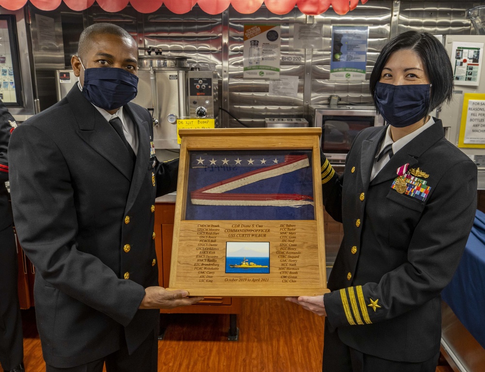 USS Curtis Wilbur Change of Command