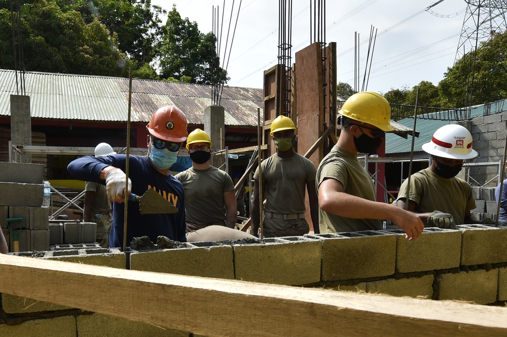 Balikatan 21: Barangay Angeles classroom build