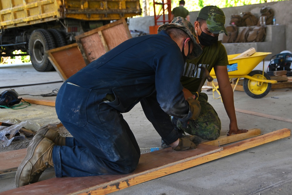 Balikatan 21: Barangay Duhat daycare center build