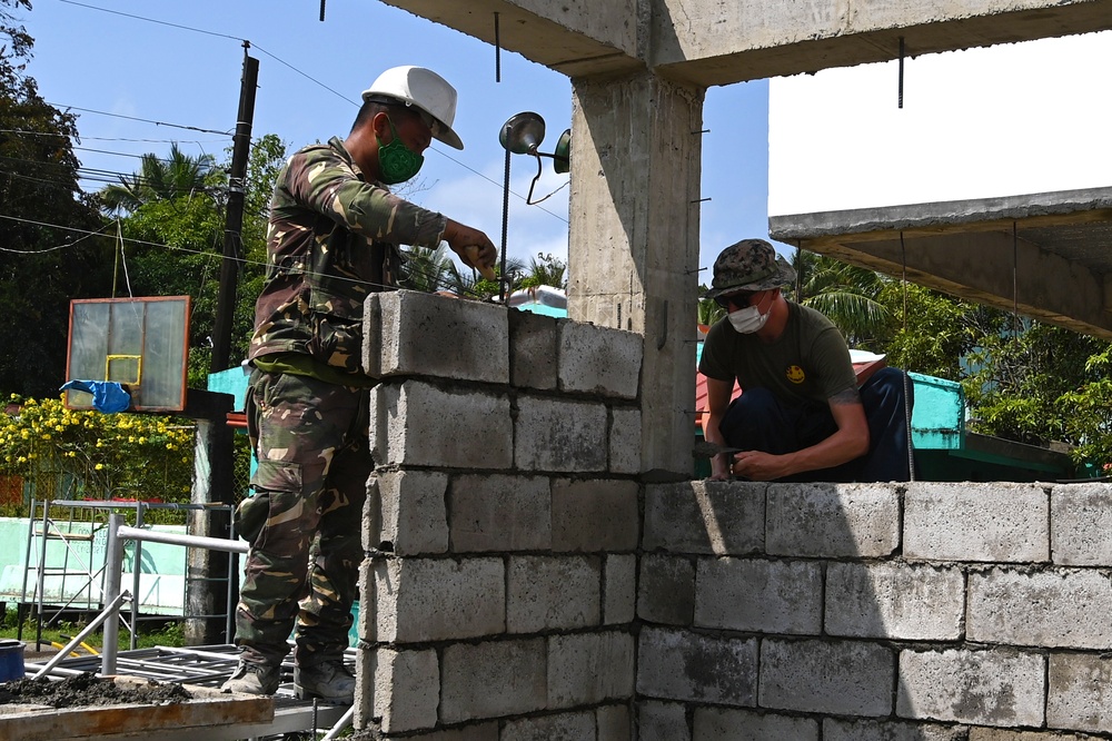 Balikatan 21: Barangay Duhat daycare center build