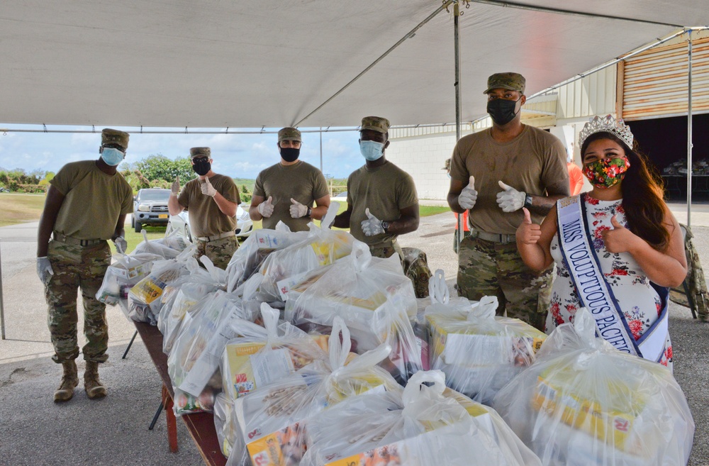 Andersen Airmen assist with Yona food distribution