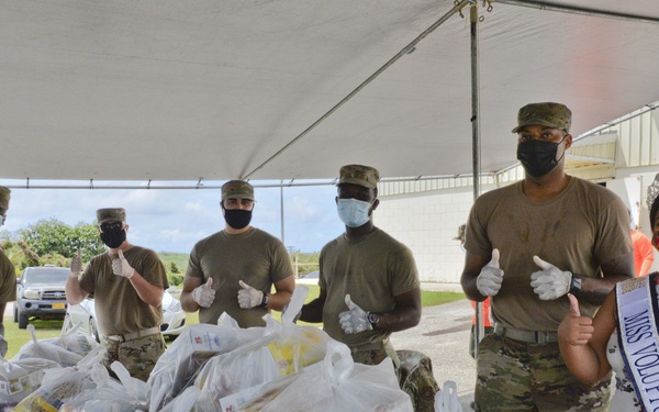 Andersen Airmen assist with Yona food distribution