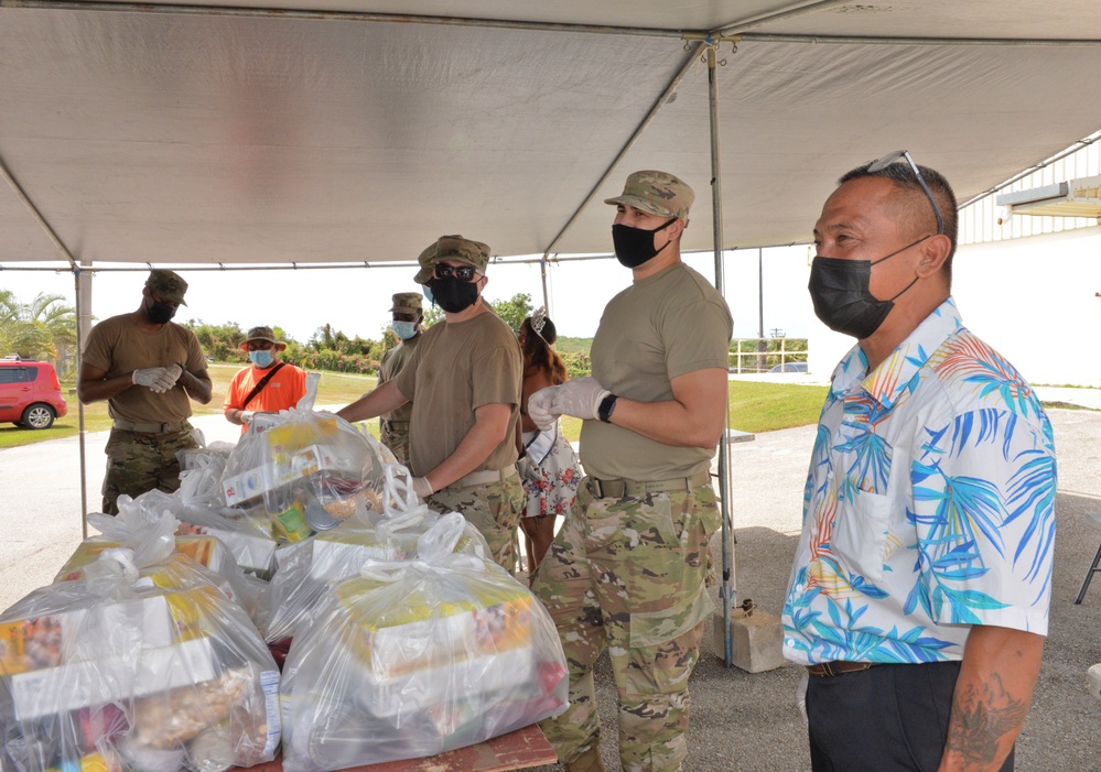 Andersen Airmen assist with Yona food distribution