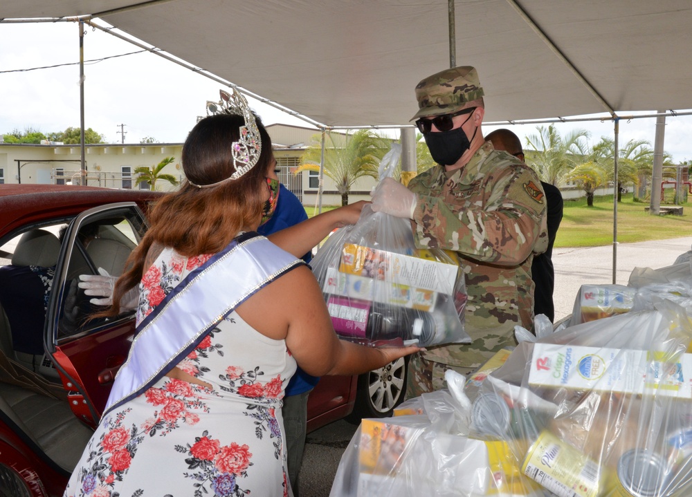 Andersen Airmen assist with Yona food distribution