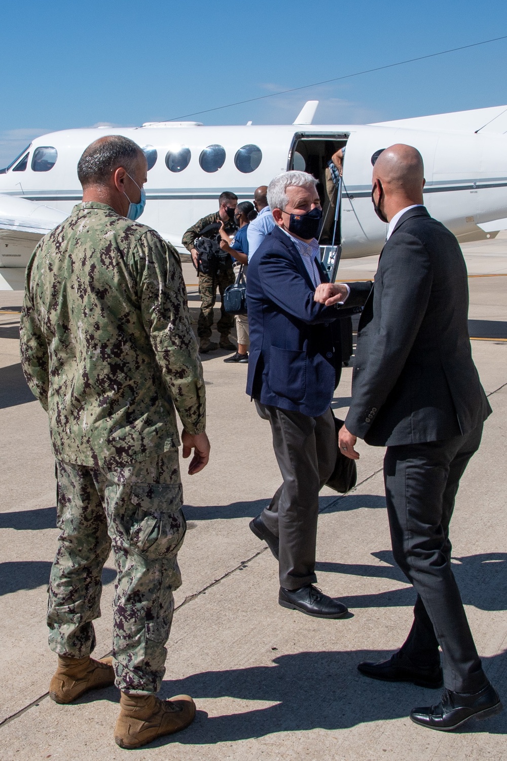 Chargé d'Affaires Conrad Tribble Tours NAVSTA Rota