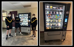Not your typical vending machine: 10th Mountain Division Soldiers have new, healthy snack options