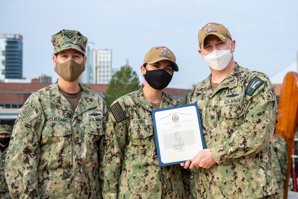 Constitution Sailor wins Blue Jacket of the Quarter