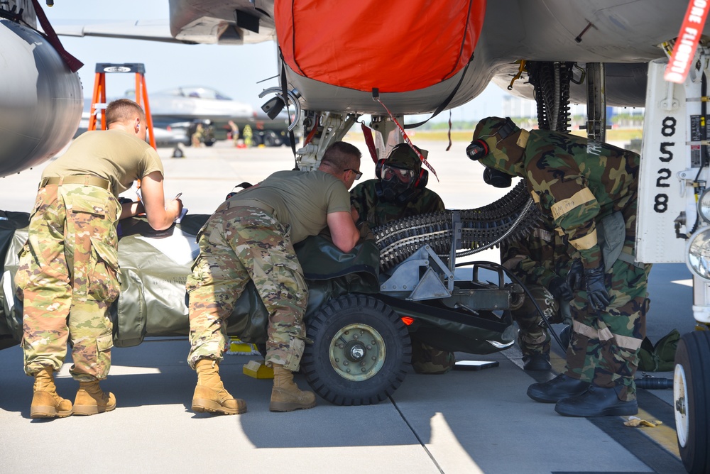 Massachusetts Air National Guard partakes in a sortie generation during Sentry Savannah 2021