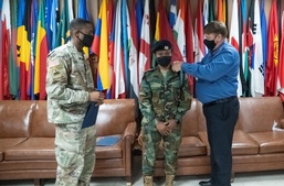 Ghana officer earns blue cord