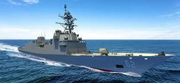 New constellation-class frigate being digitally modeled as it nears completion of the design phase