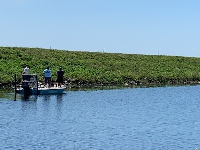 Local boaters fish on Lake Okeechobee