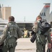 F-16 pilots takes walk off the flight line after morning exercise during Sentry Savannah 2021