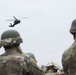 Air Assault class rappels from helicopters at Fort Indiantown Gap