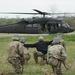 Air Assault class rappels from helicopters at Fort Indiantown Gap