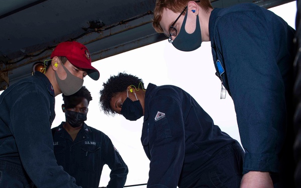 USS Blue Ridge Damage Controlman Conduct Maintenance