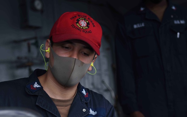 USS Blue Ridge Damage Controlman Conduct Maintenance