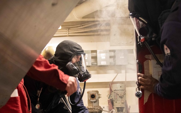 Blue Ridge Conducts Damage Control Drill