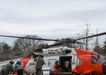 Coast Guard Air Station Cape Cod aircrew deploys Woods Hole Oceanographic Institution submersible