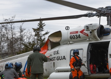 Coast Guard Air Station Cape Cod aircrew deploys Woods Hole Oceanographic Institution submersible