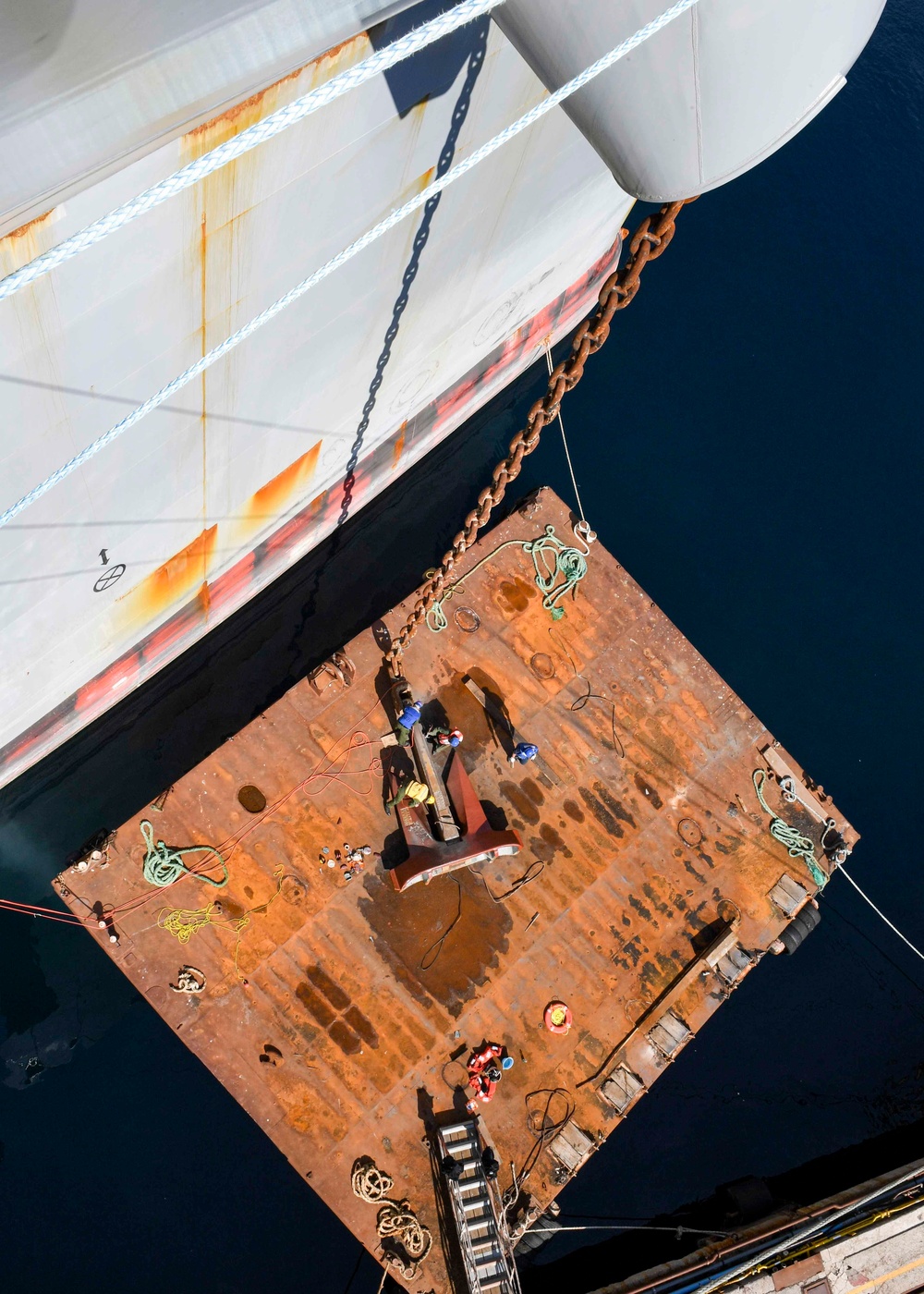 USS Hershel &quot;Woody&quot; Williams maintenance in Croatia