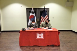 Turnover of USAG Humphreys Consolidated Fire Support Headquarters