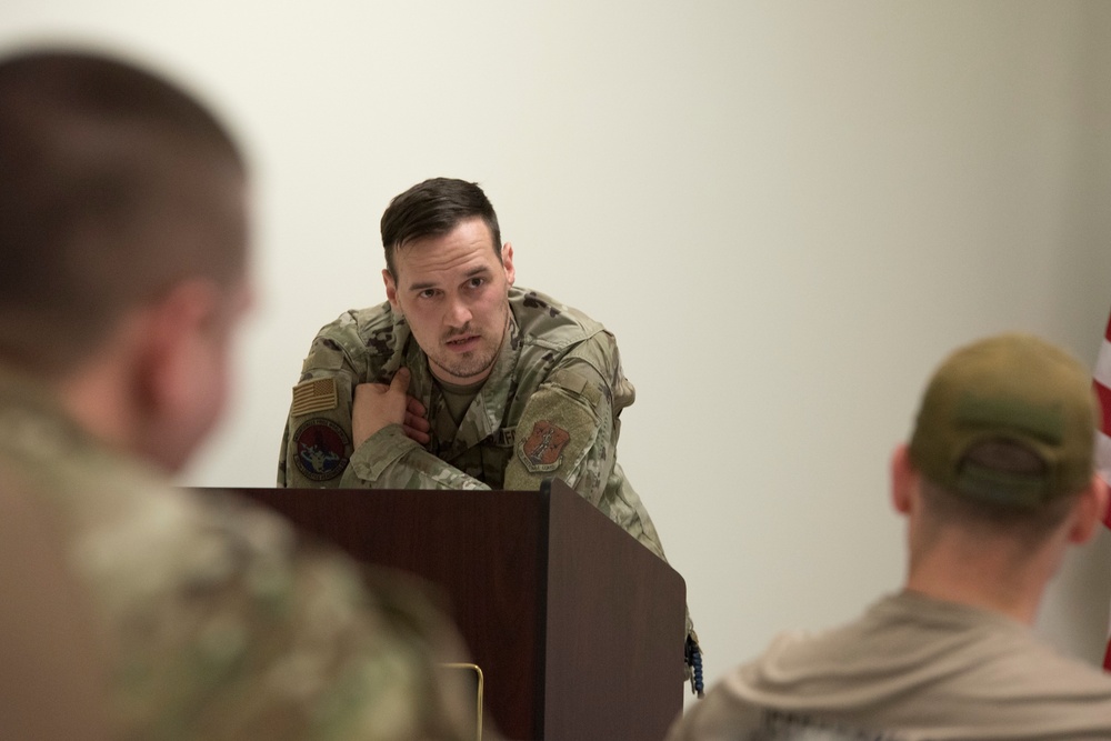 167th Ground Transportation Trains Sherriff's Office on MRAP Vehicle