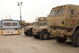 Senior military leaders tour Army Prepositioned Stock at Camp Arifjan, Kuwait