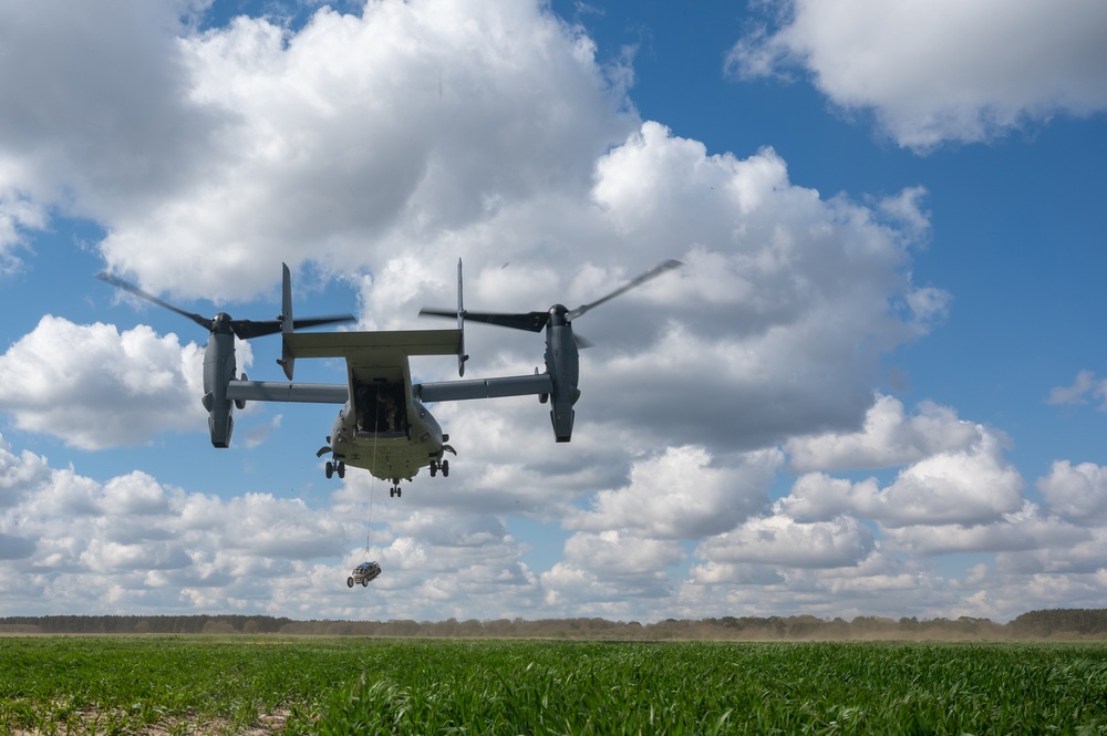 321st Special Operations Squadron Fast Rope Training