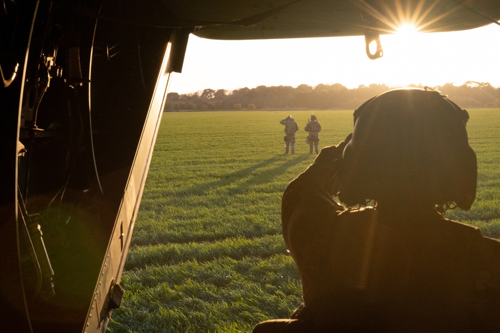 321st Special Tactics Squadron Fast Rope Training