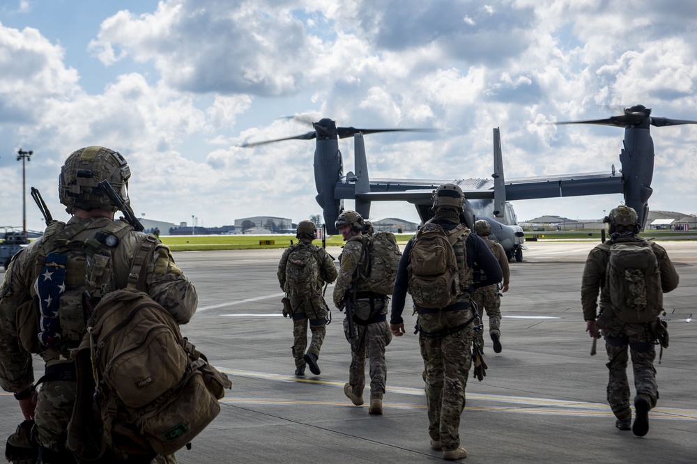 321st Special Tactics Squadron Fast Rope Training